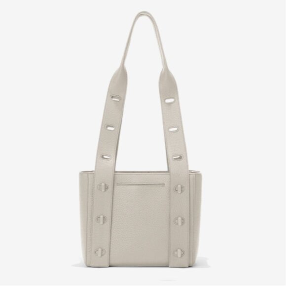 Dagne Dover Tokyo Turnlock Tote in Bone - Picture 3 of 5